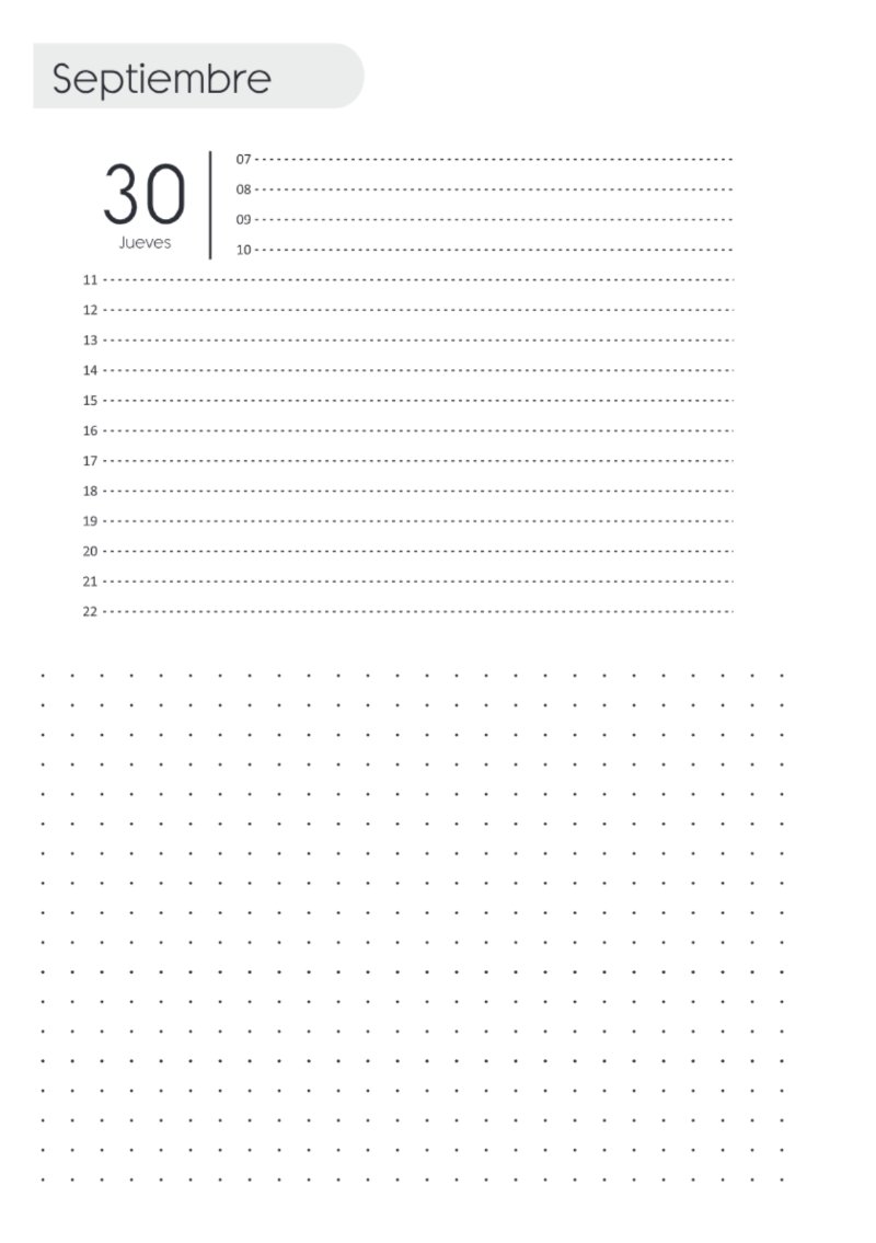 AGENDA DOS DIAS HORIZONTAL — page 198
