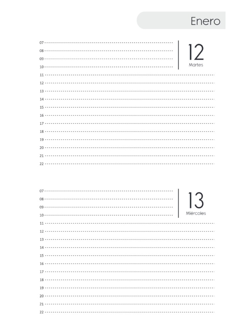 AGENDA DOS DIAS HORIZONTAL — page 21