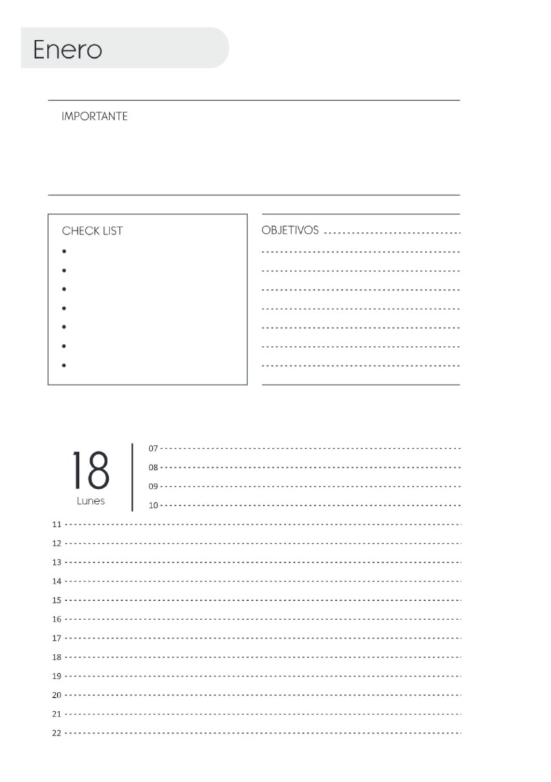 AGENDA DOS DIAS HORIZONTAL — page 24