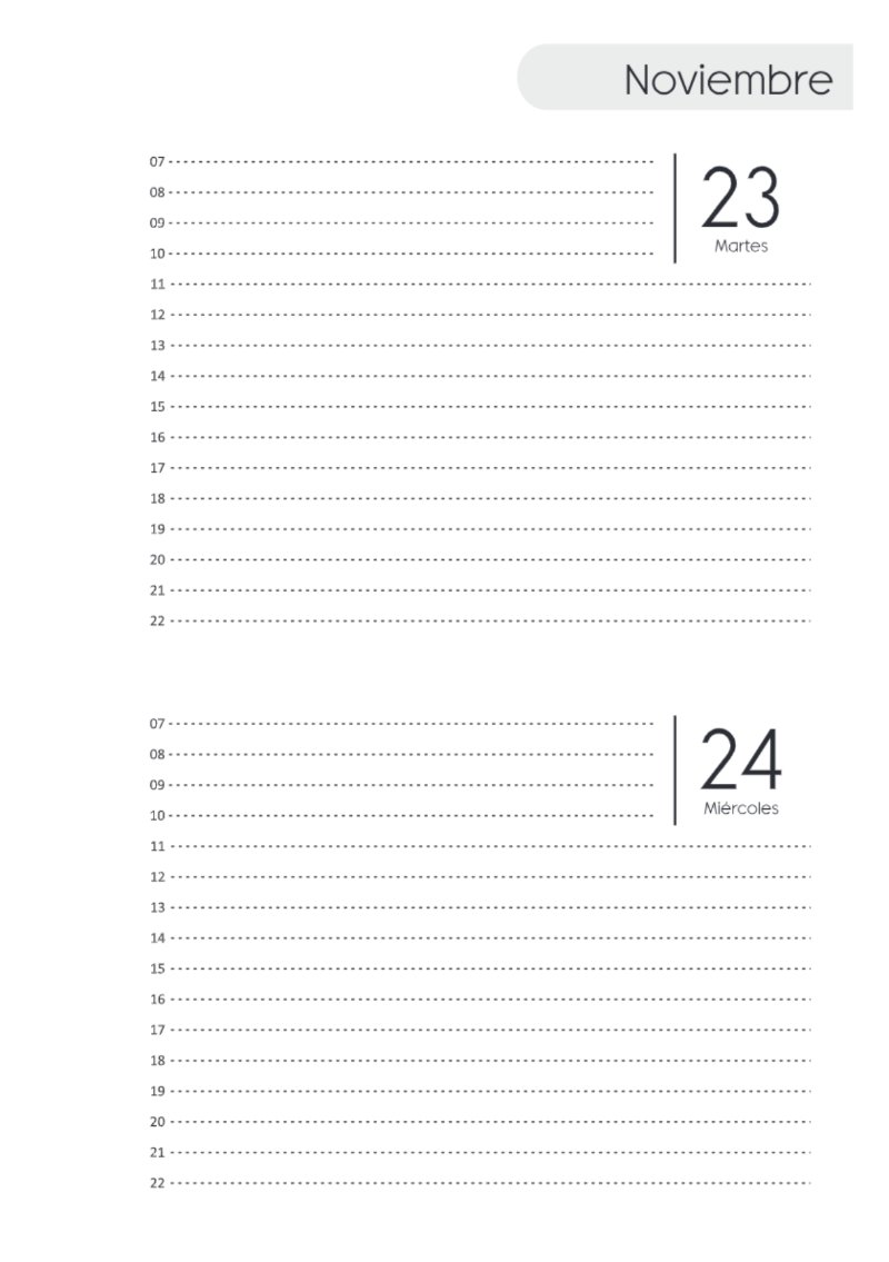 AGENDA DOS DIAS HORIZONTAL — page 237