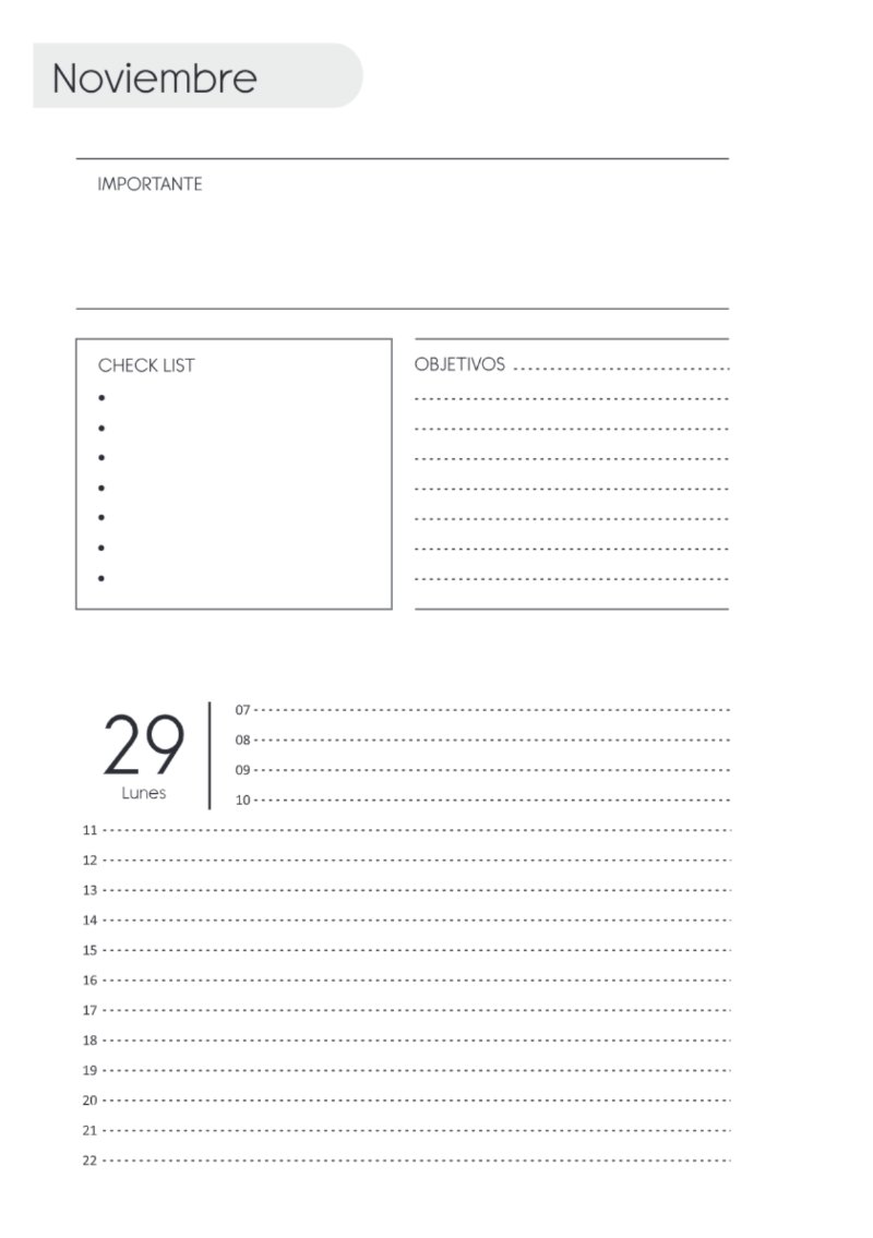 AGENDA DOS DIAS HORIZONTAL — page 240