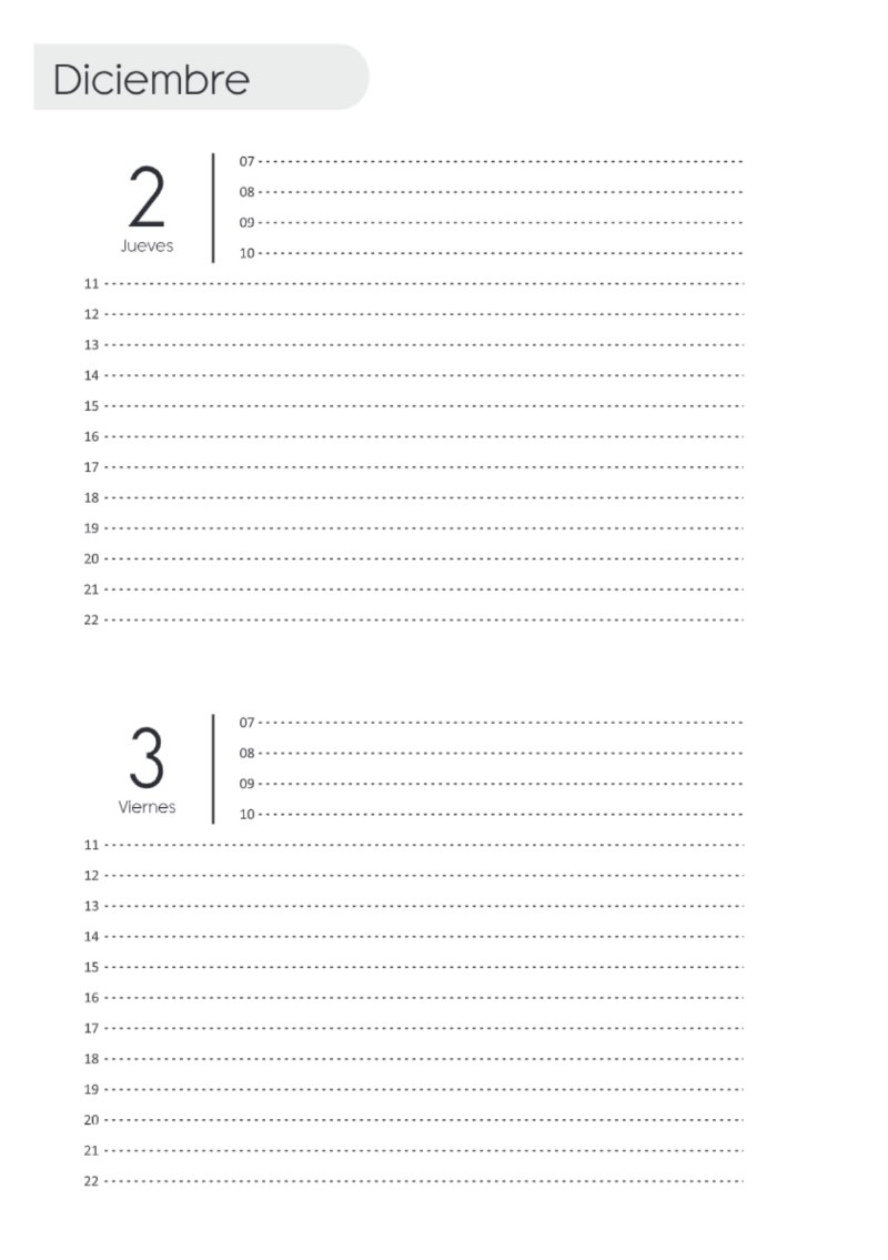 AGENDA DOS DIAS HORIZONTAL — page 246