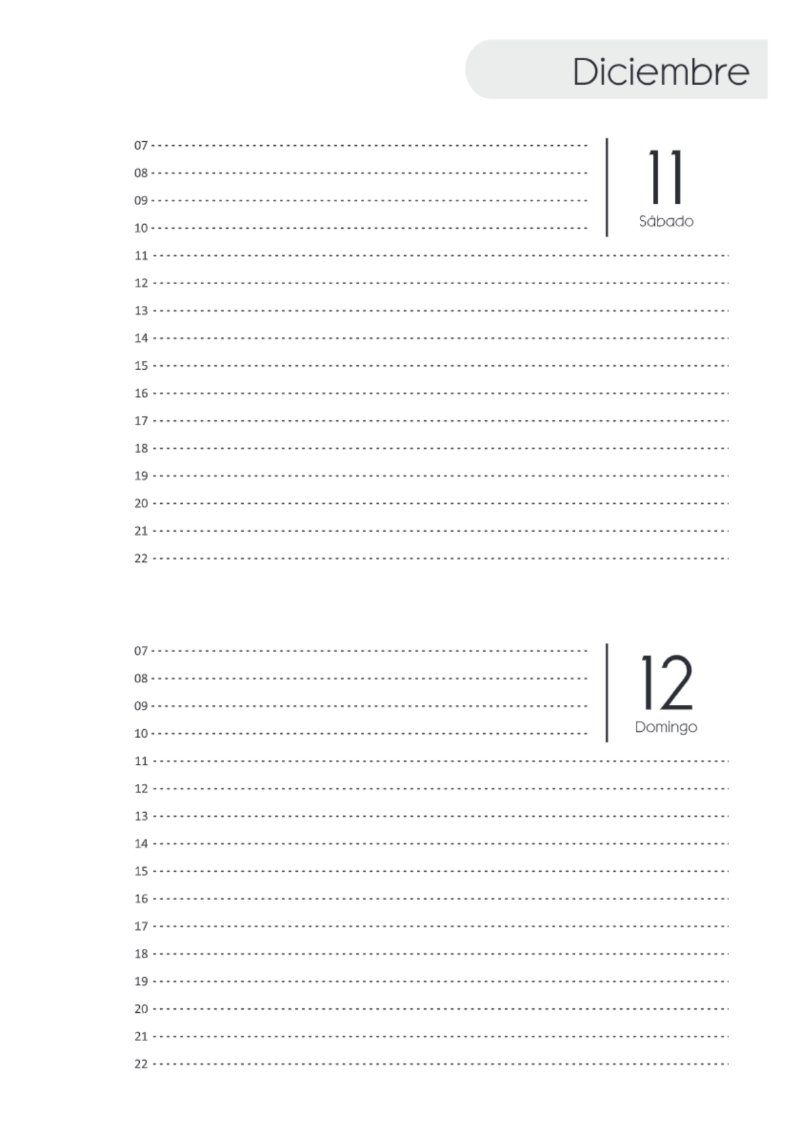 AGENDA DOS DIAS HORIZONTAL — page 251