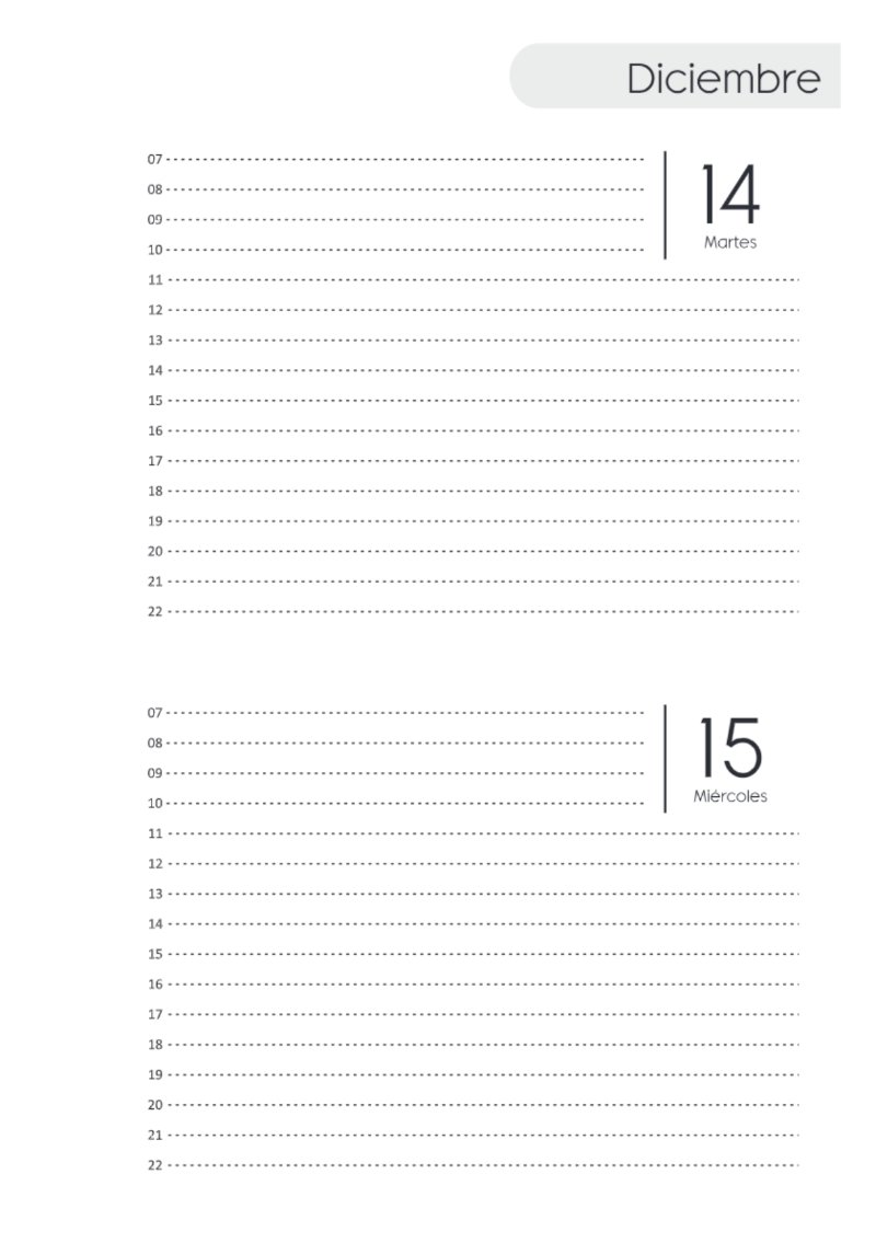 AGENDA DOS DIAS HORIZONTAL — page 253