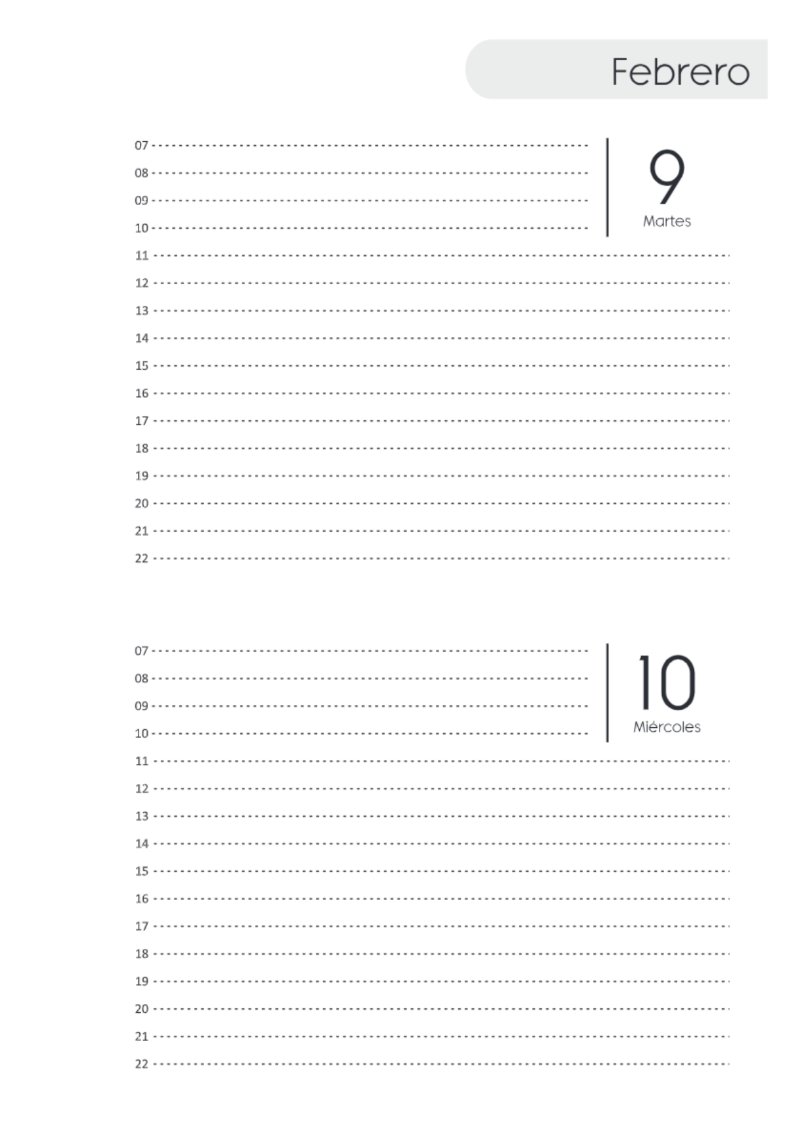 AGENDA DOS DIAS HORIZONTAL — page 41