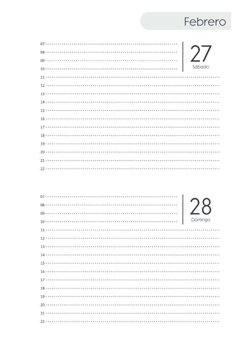 AGENDA DOS DIAS HORIZONTAL — page 51