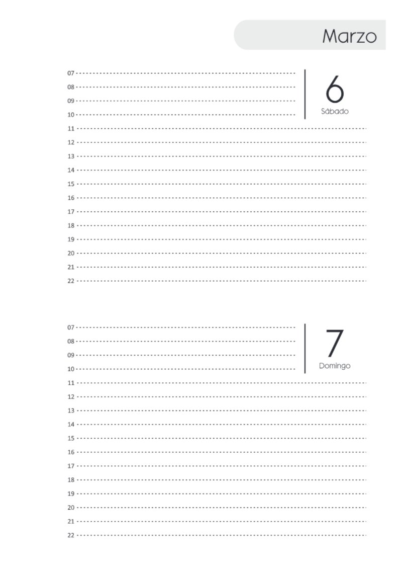 AGENDA DOS DIAS HORIZONTAL — page 59