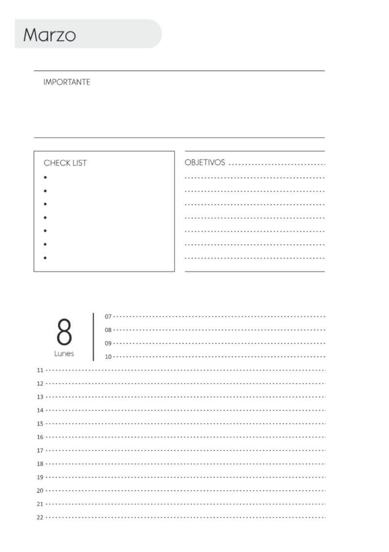 AGENDA DOS DIAS HORIZONTAL — page 60
