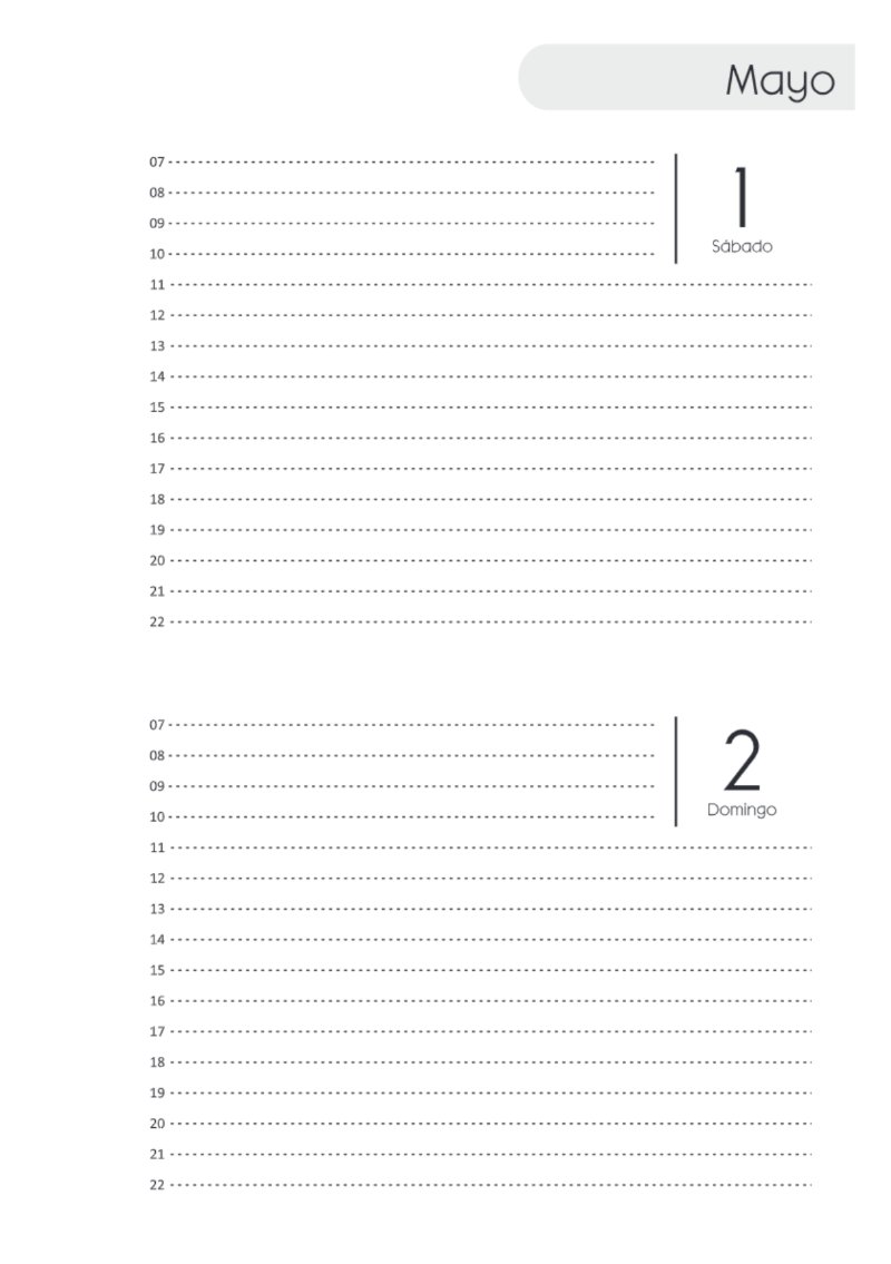 AGENDA DOS DIAS HORIZONTAL — page 97
