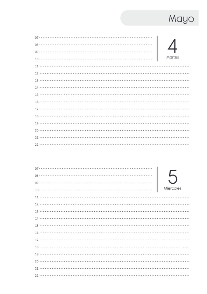 AGENDA DOS DIAS HORIZONTAL — page 99