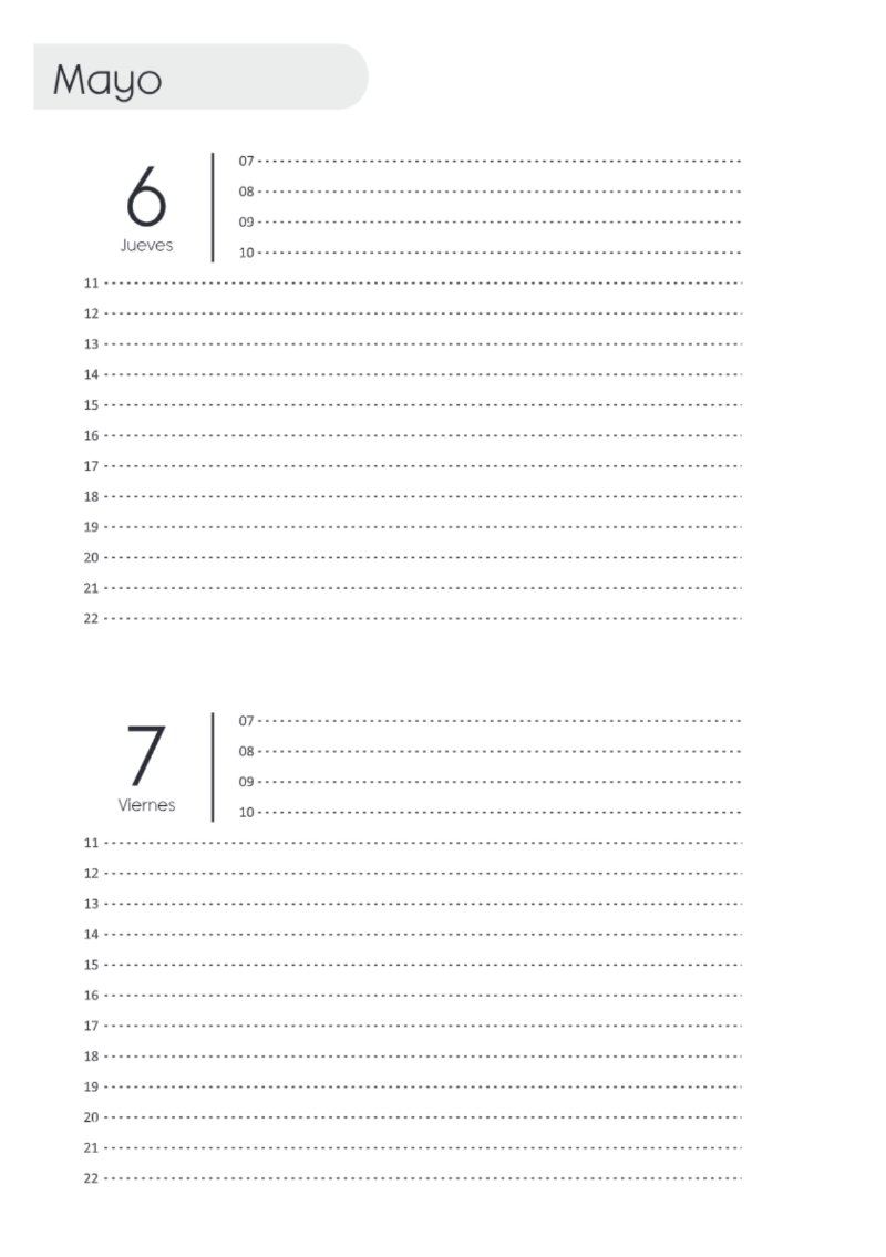 AGENDA DOS DIAS HORIZONTAL — page 100