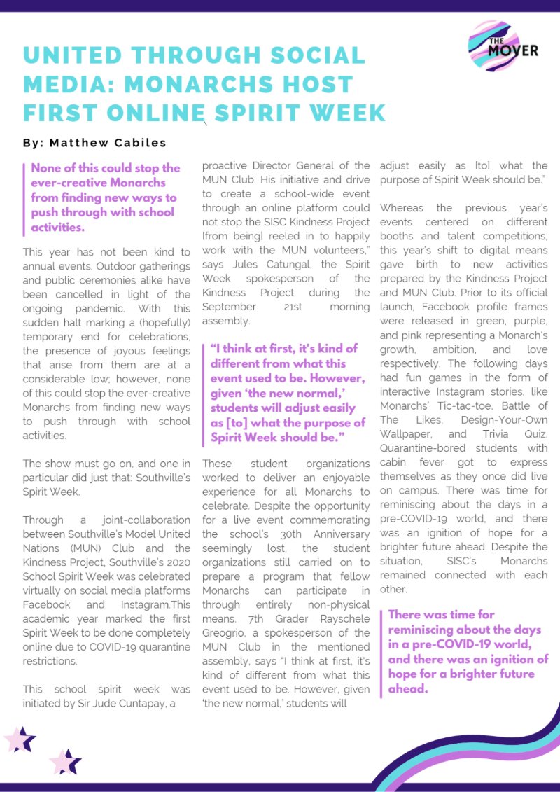 The Mover_Vol 1_Issue 1 — page 33
