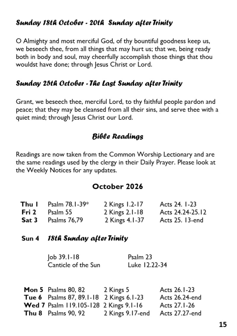 St Mary the Blesssed Virgin Magazine October 2026 — page 15