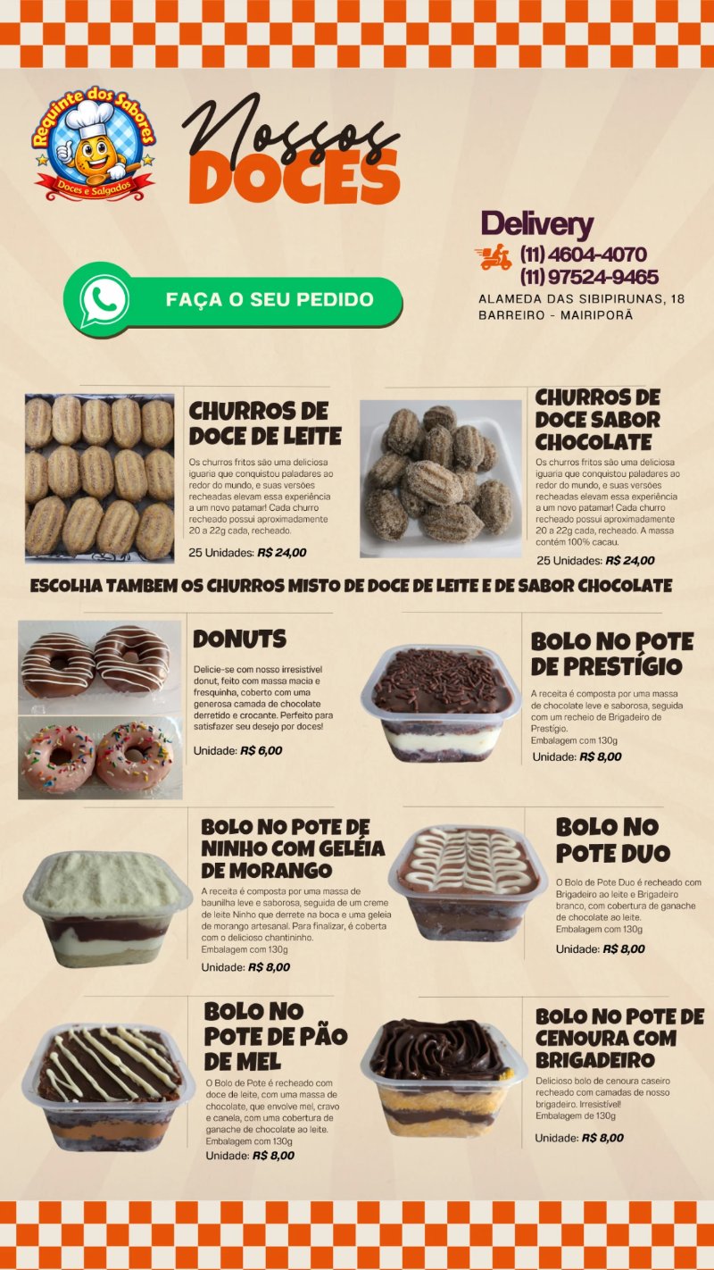Cardápio Requinte dos Sabores — page 6