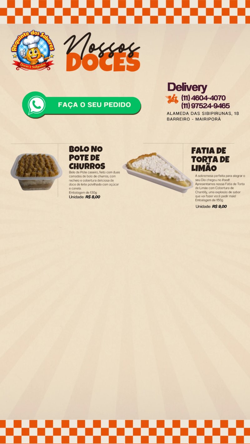 Cardápio Requinte dos Sabores — page 7