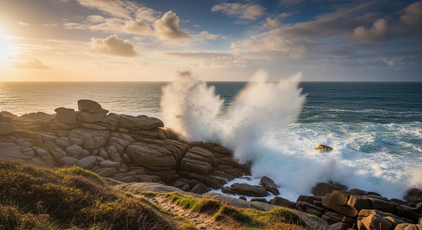 Le Littoral du Morbihan GR: hikers and trail scenery