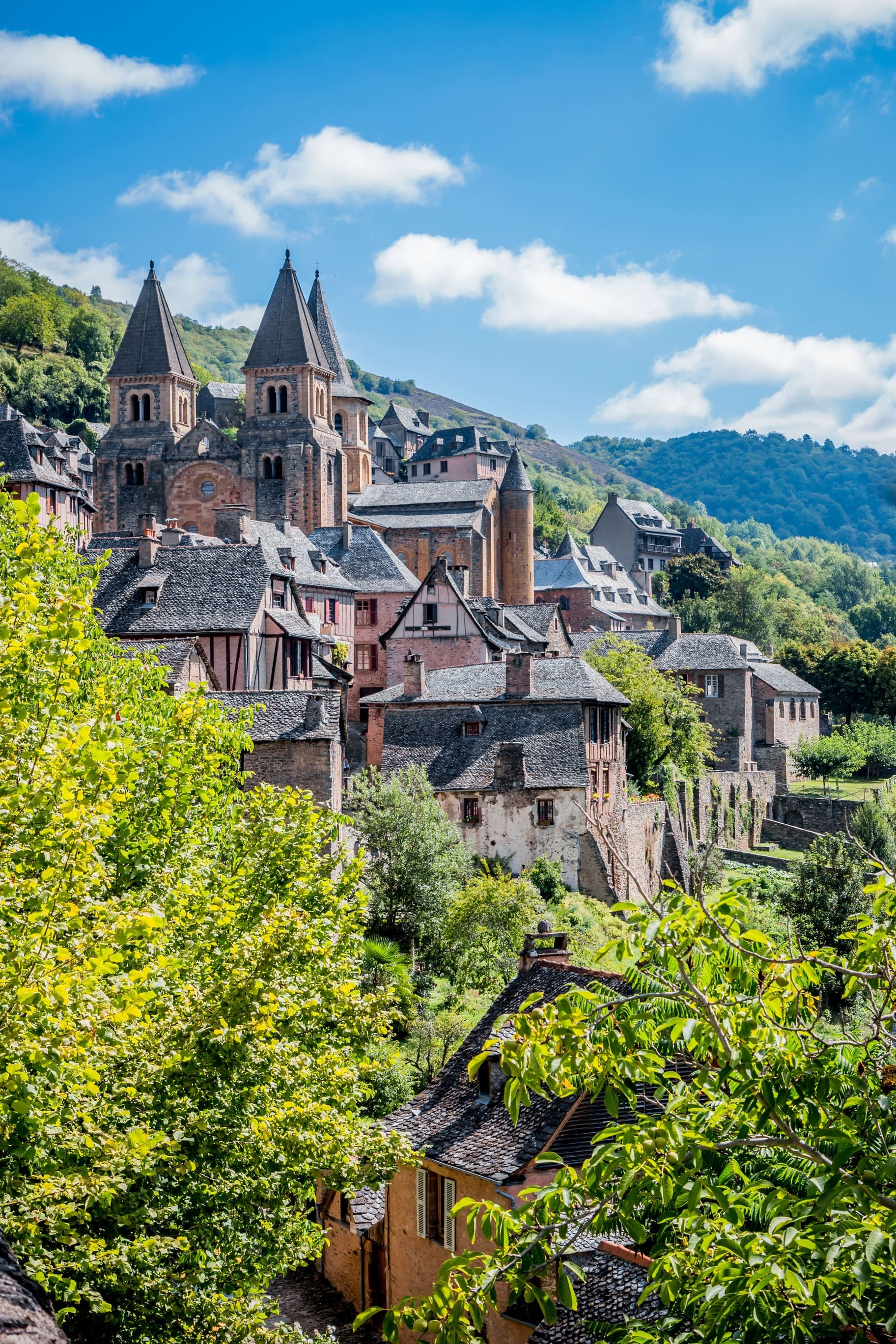 Chemin de Compostelle (Toutes les voies) : randonneurs et paysage du chemin