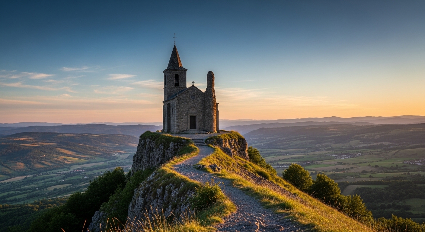 Le Chemin de Saint-Régis GR: hikers and trail scenery