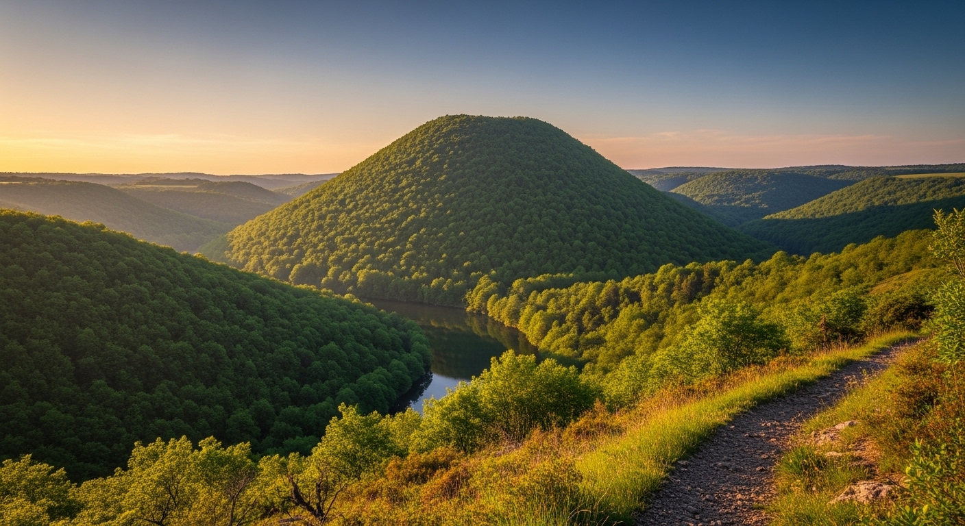 La source et les gorges de la Loire GR: hikers and trail scenery