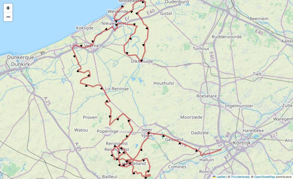 In Flanders Fields - From Middelkerke to Wevelgem 2026 - View 2