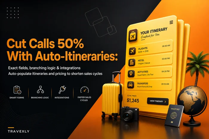 Cut discovery calls by 50% with an onboarding questionnaire that feeds your itineraries