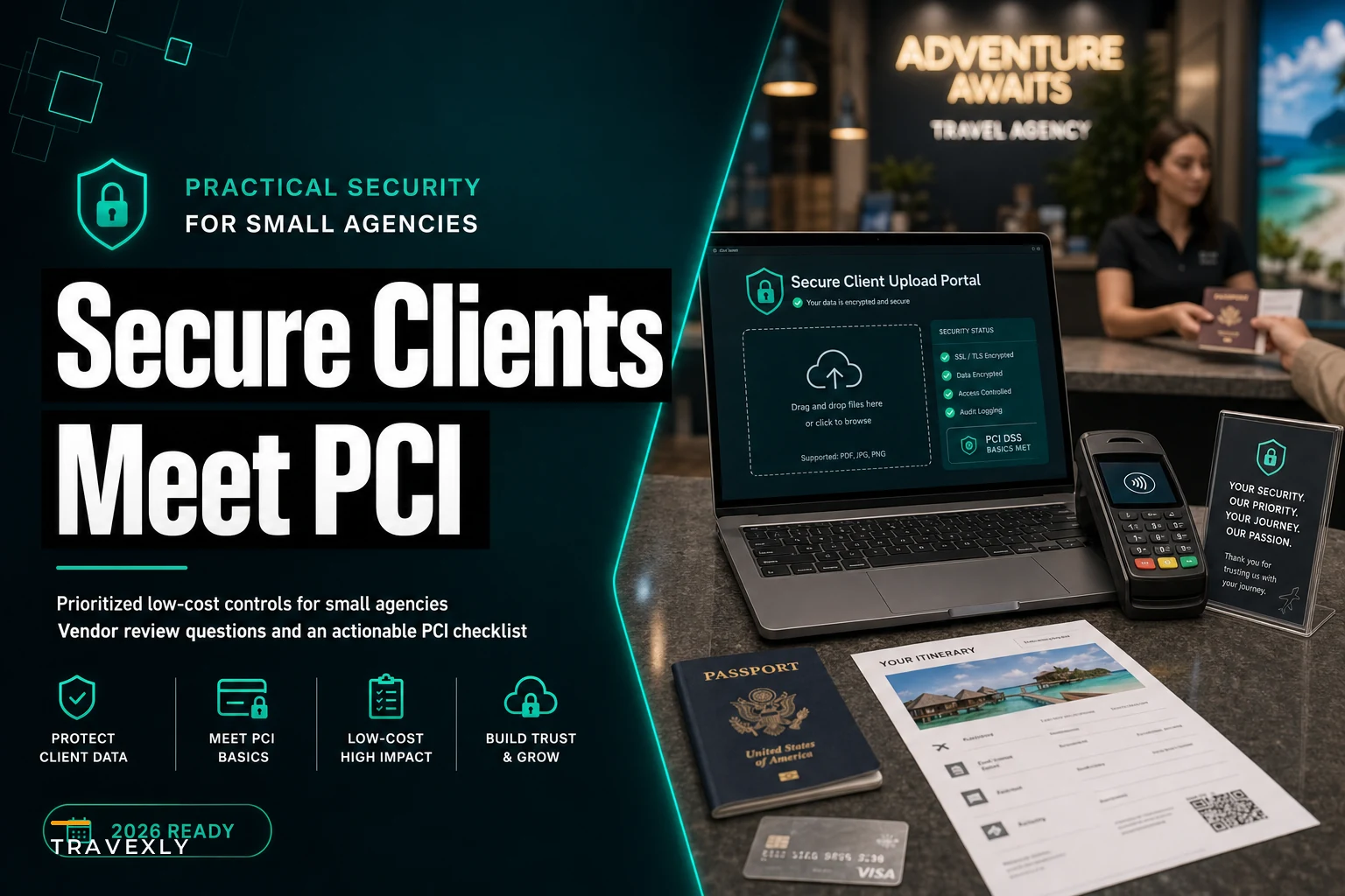 Practical security for small agencies: protect client data and meet PCI basics