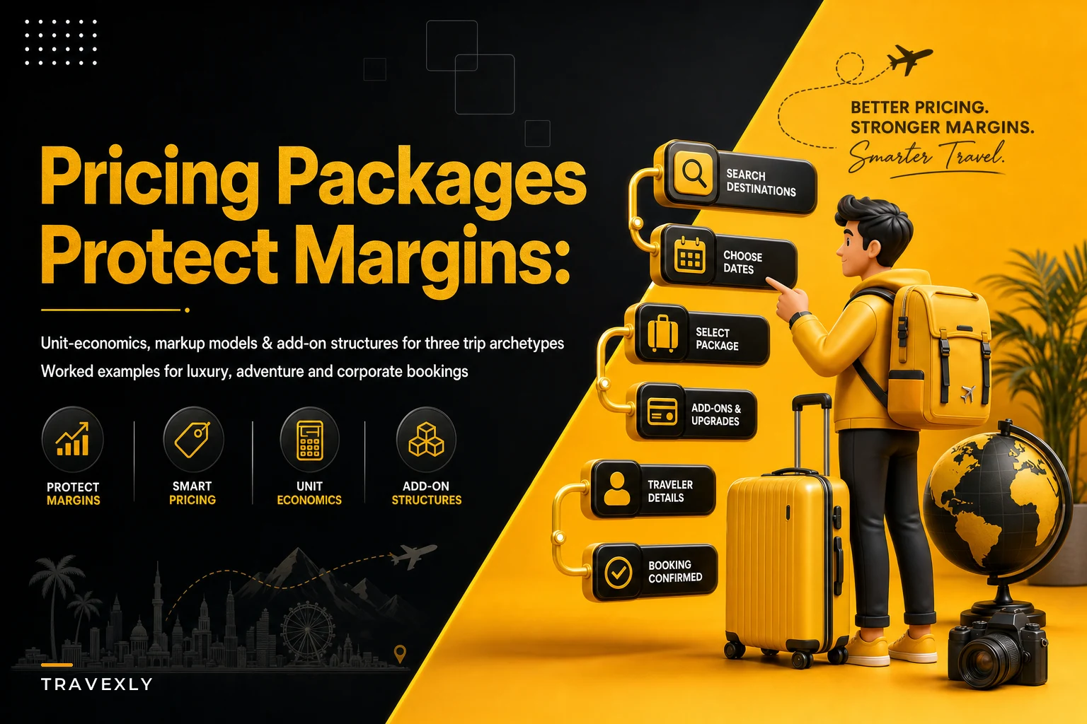 Pricing packages for luxury, adventure and corporate trips that protect margins
