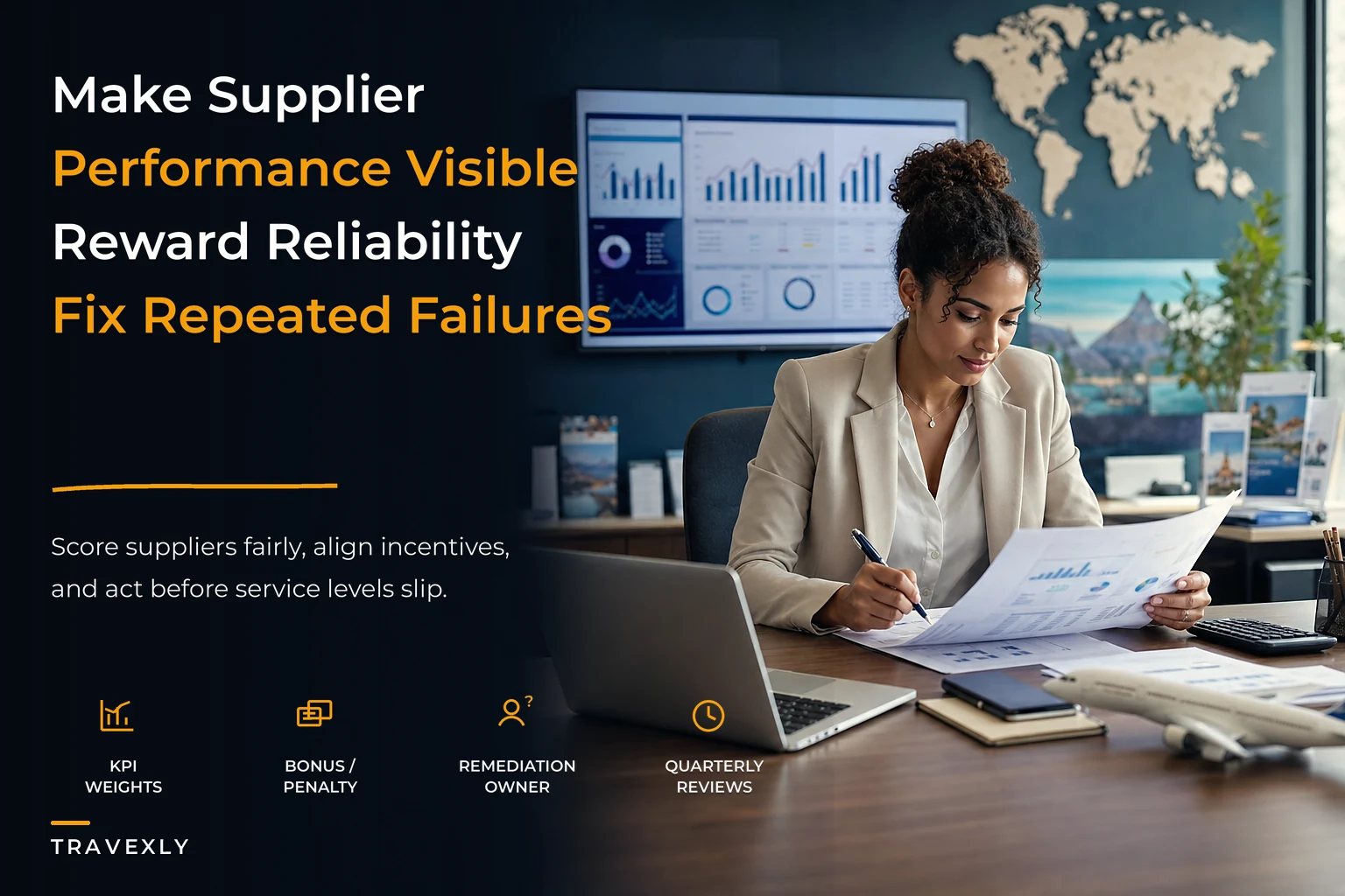 Supplier performance and incentive playbook for travel agencies