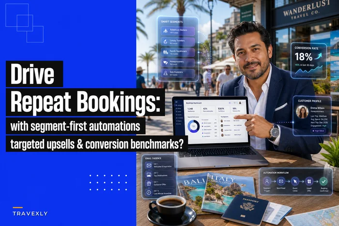 Use CRM segmentation to drive repeat bookings and targeted upsells