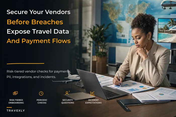 Vendor risk and third-party security program for travel agencies