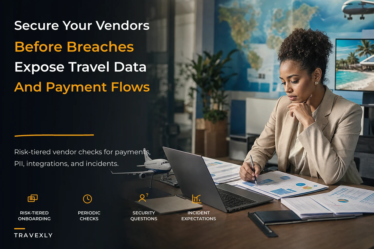 Vendor risk and third-party security program for travel agencies