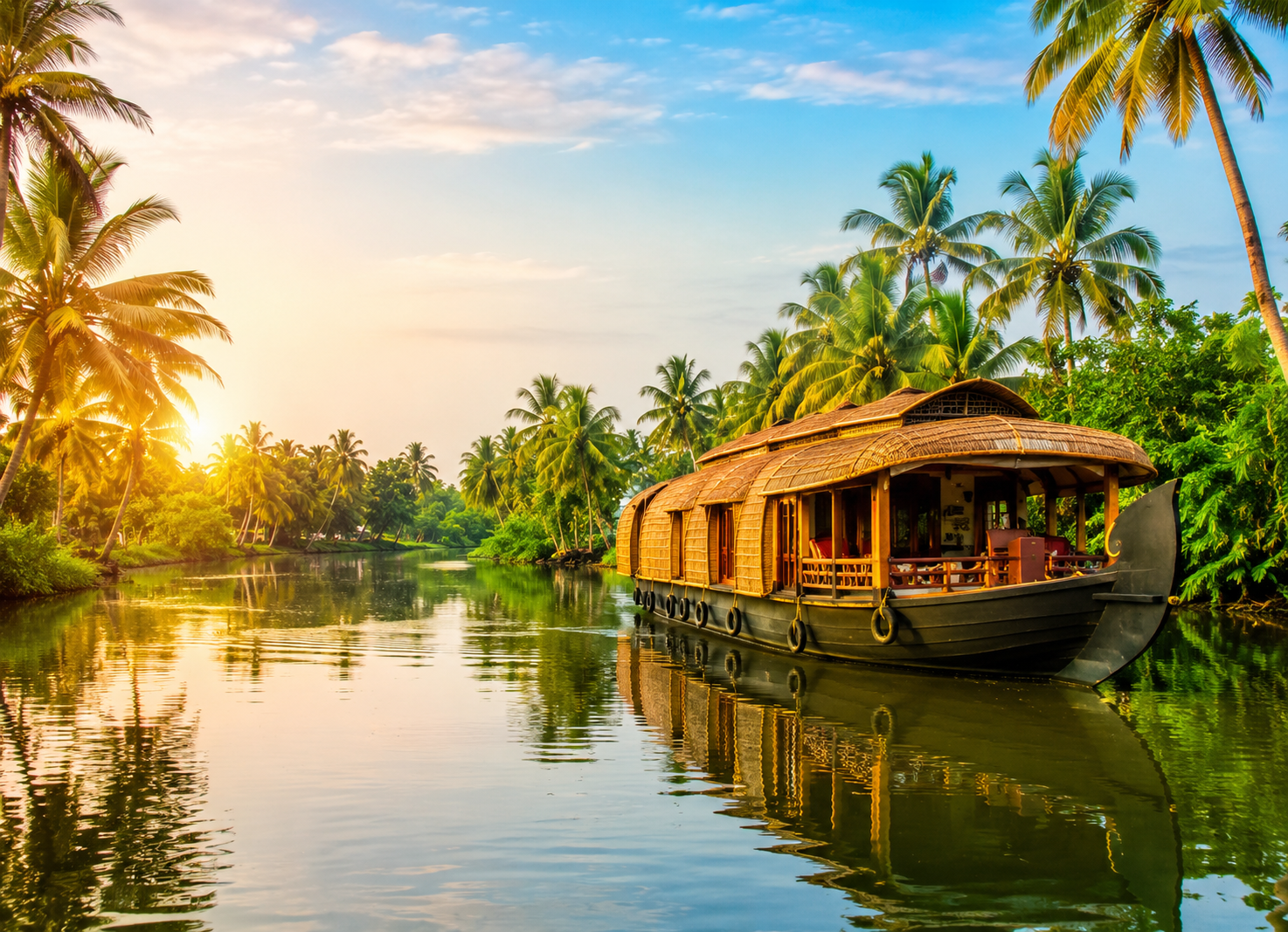 Kerala 5N6D — Hills, Houseboat & Kovalam Beaches