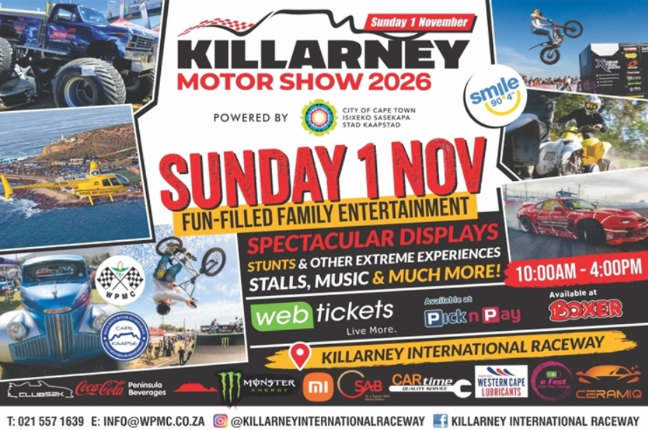 Killarney Motor Show 2026, an event in Cape Town, South Africa