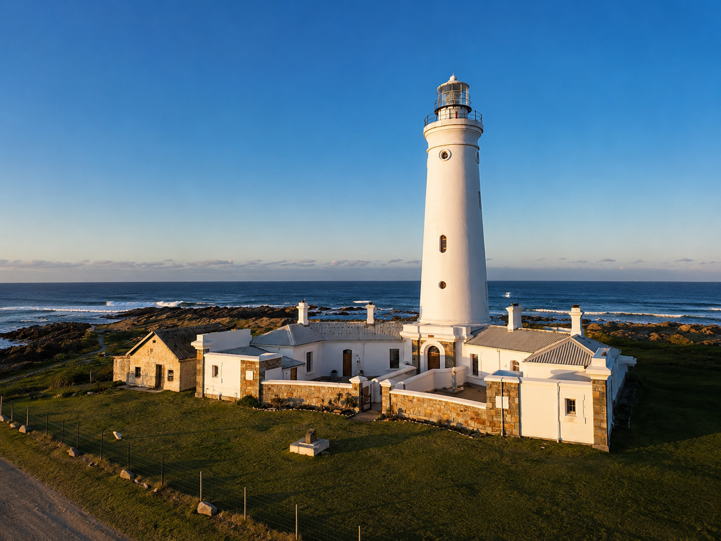Cape St Francis lighthouse, an attraction in St Francis Bay, South Africa