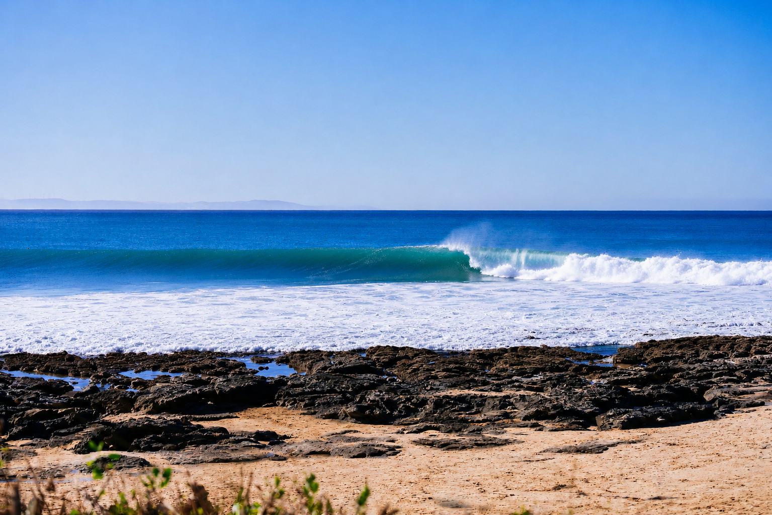 A view of Jeffreys Bay, a town in the Eastern Cape province