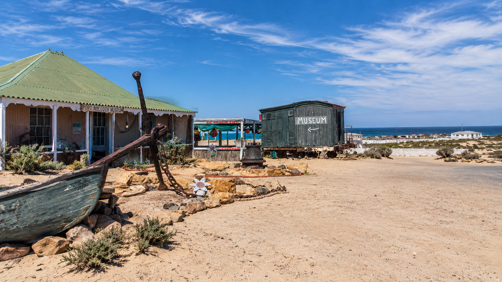 A view of Port Nolloth, a town in the Northern Cape province