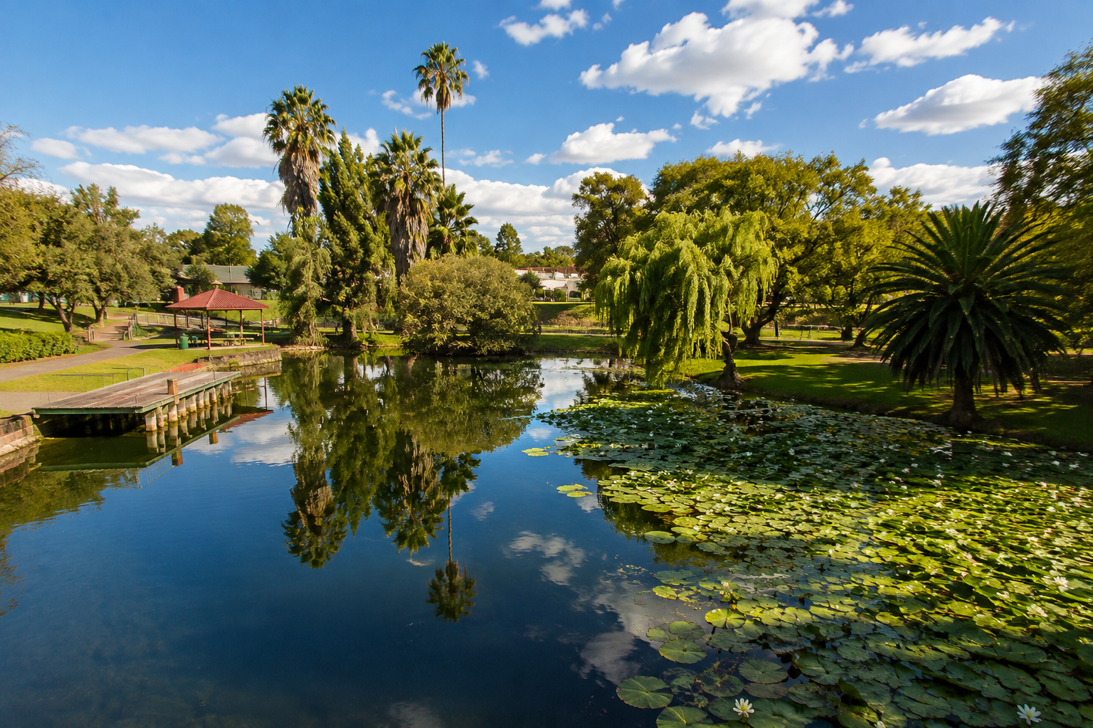 A view of Kuruman, a town in the Northern Cape province