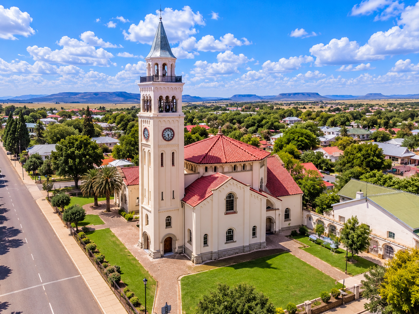 A view of Aliwal North, a town in the Eastern Cape province