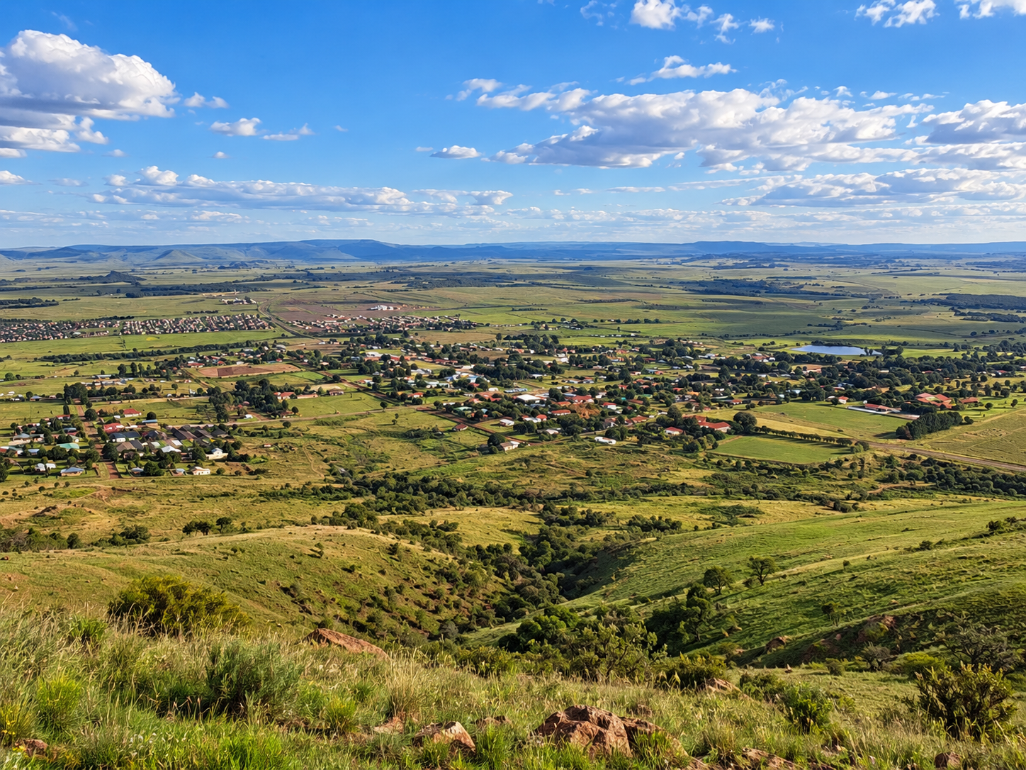 A view of Amsterdam, a town in the Mpumalanga province