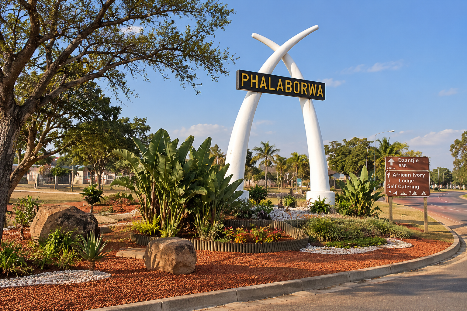 A view of Ba-Phalaborwa, a town in the Limpopo province