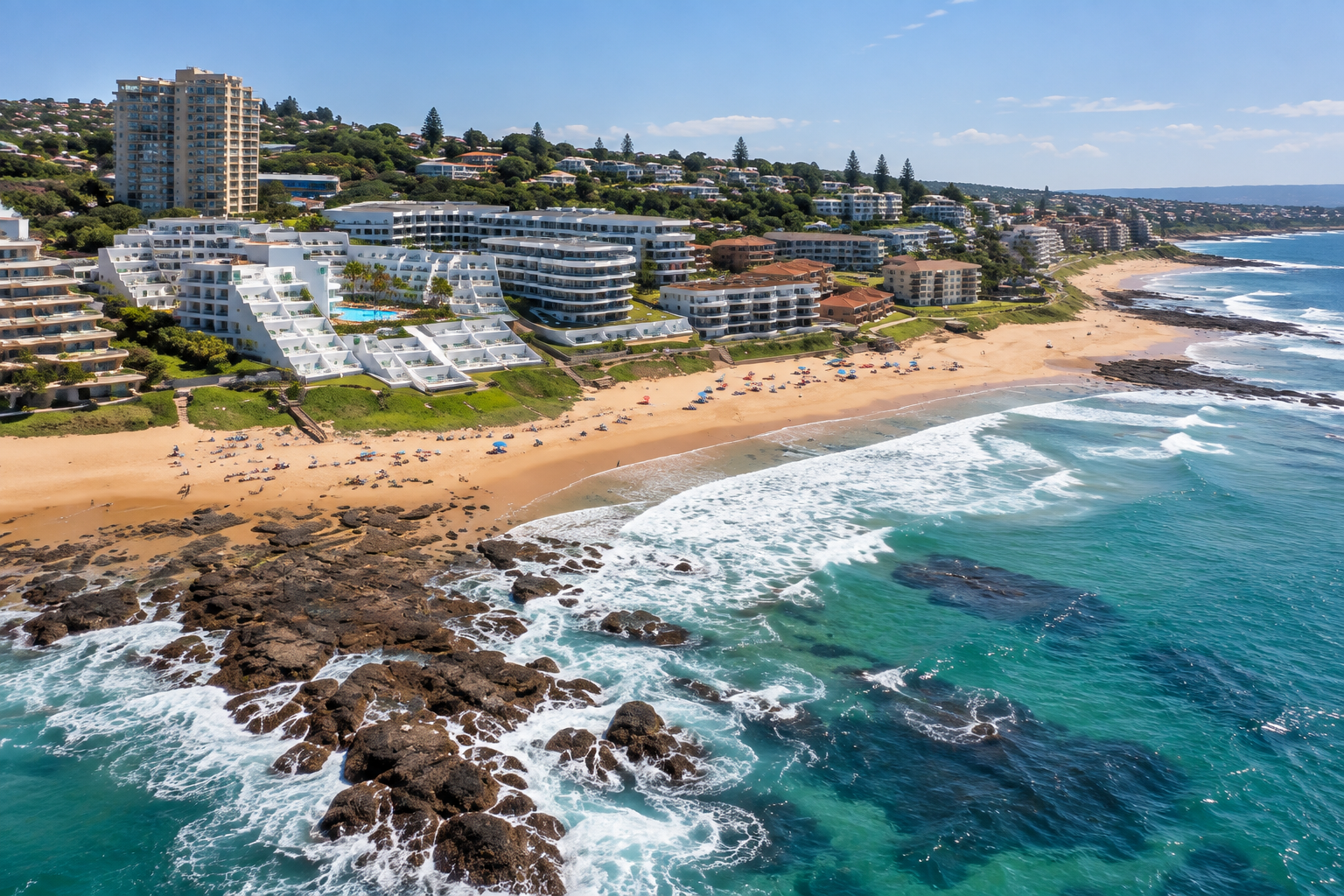 A view of Ballito, a town in the KwaZulu-Natal province