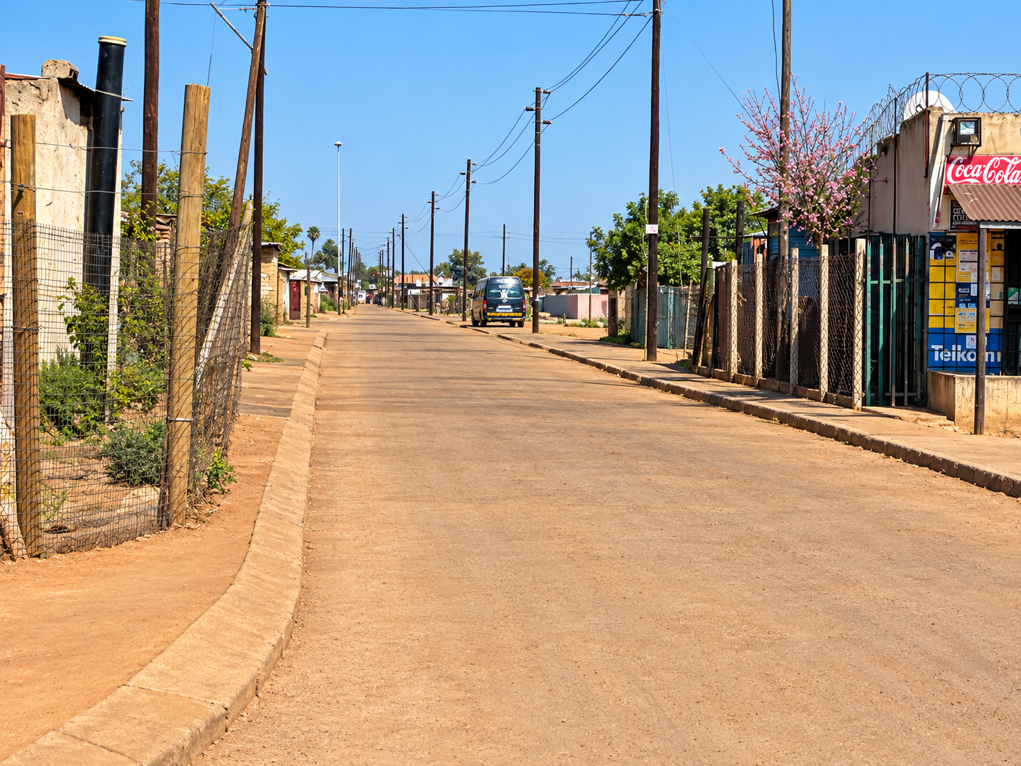 A view of Bekkersdal, a town in the Gauteng province