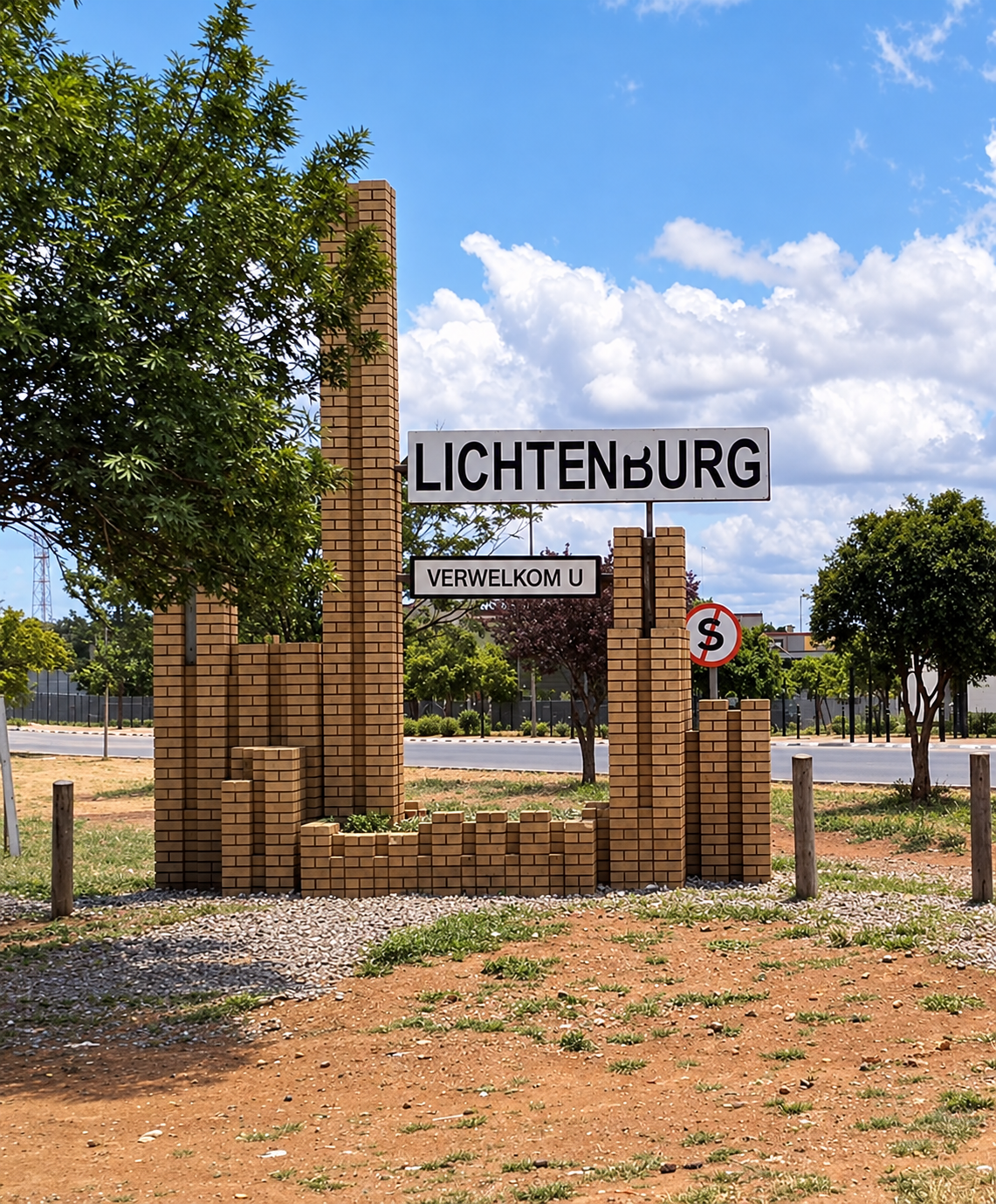 A view of Lichtenburg, a town in the North West province