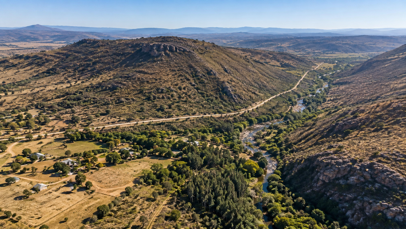 A view of Magaliesburg, a town in the North West province