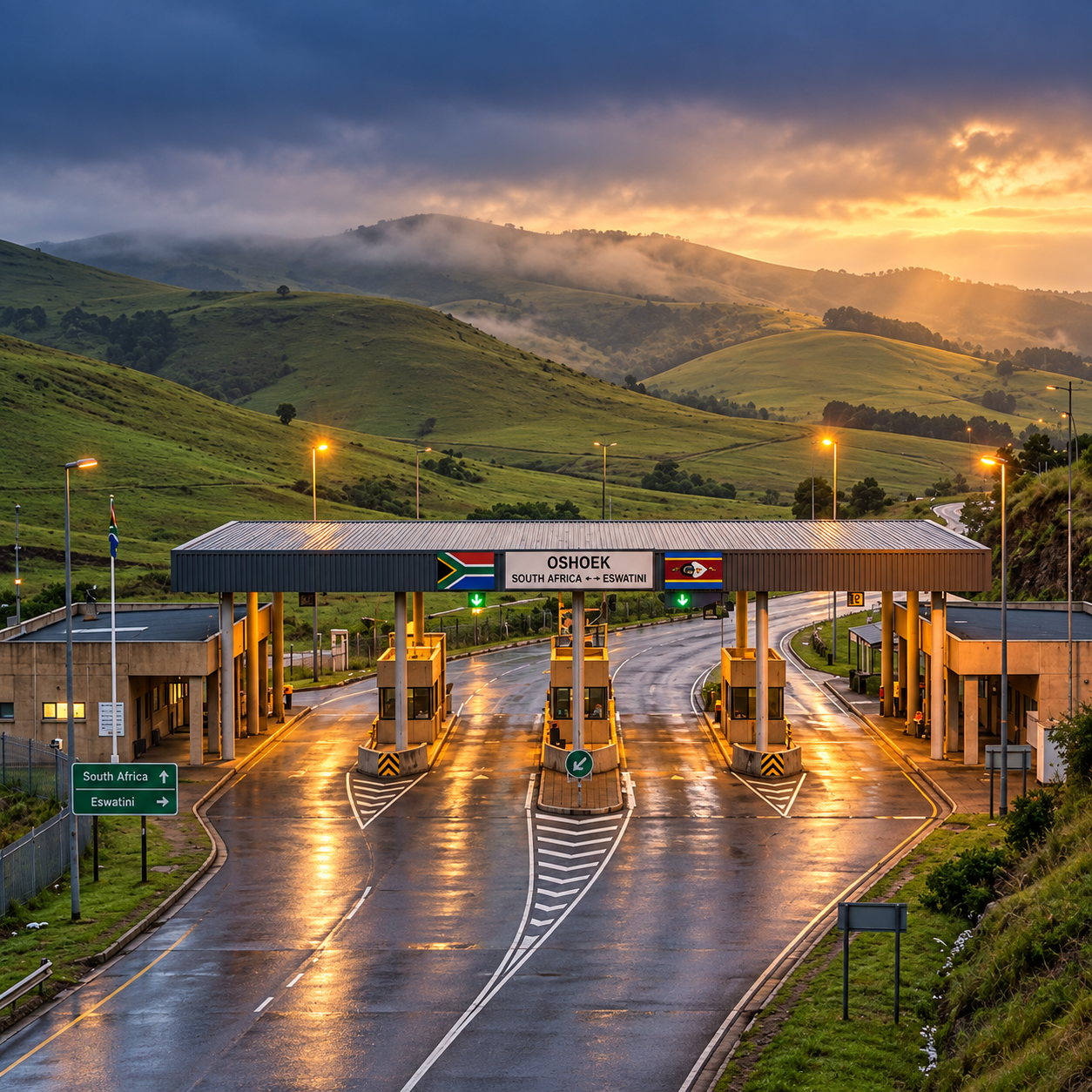 A view of Swaziland border