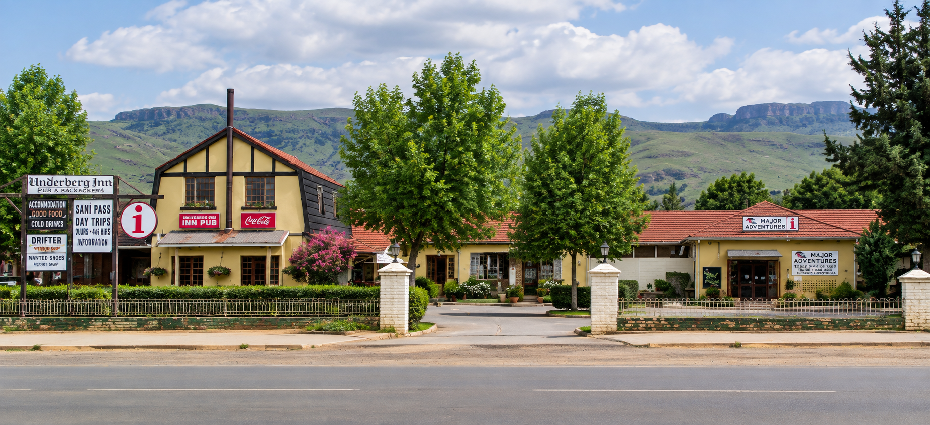 A view of Underberg, a town in the KwaZulu-Natal province