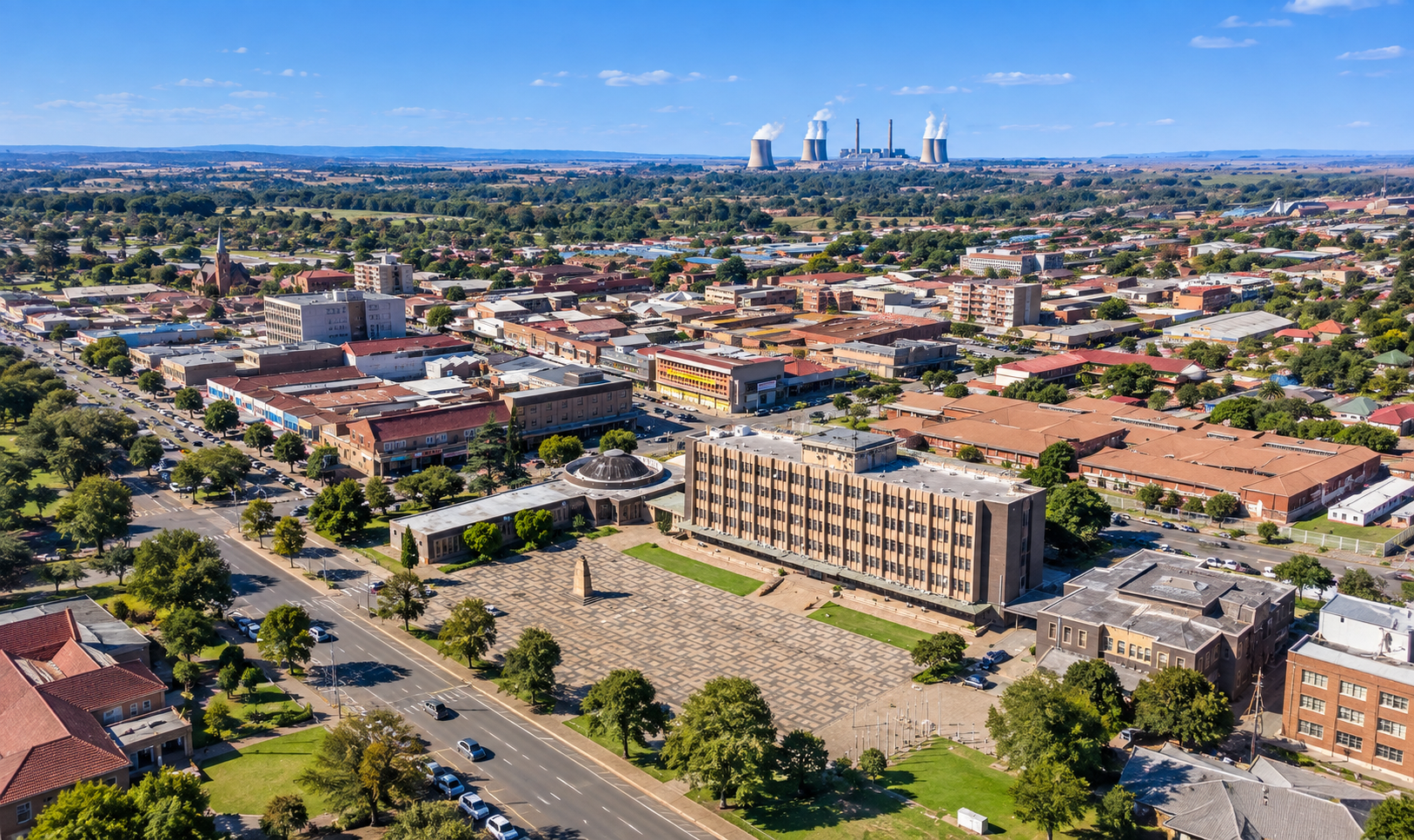 A view of Vereeniging, a town in the Gauteng province