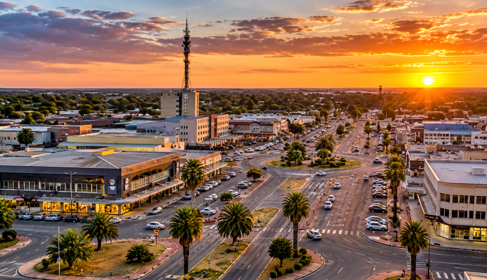 A view of Welkom, a town in the Free State province