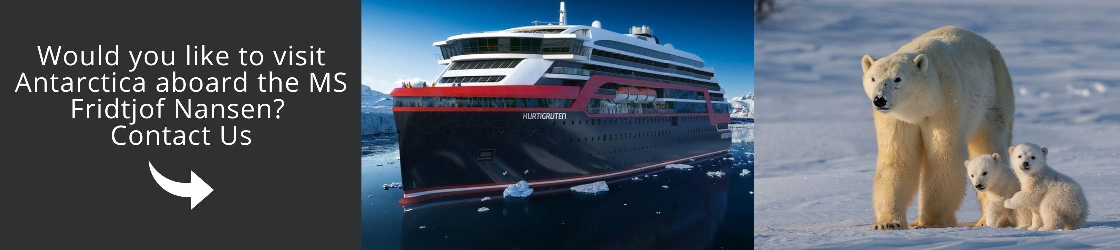 Visit the Antartica with us by MS Fridtjof Nansen cruise!