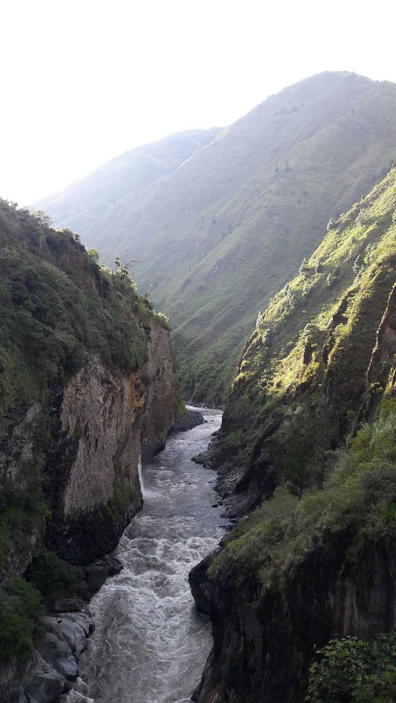 Pastaza river canyon